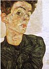 Self portrait 1912 by Egon Schiele